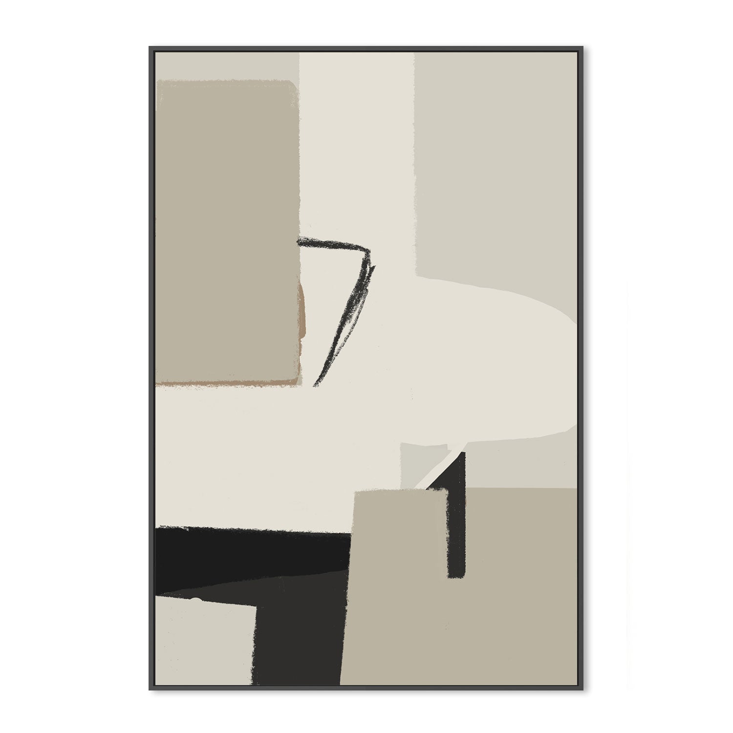 Polite Chessman , Hand-Painted Canvas