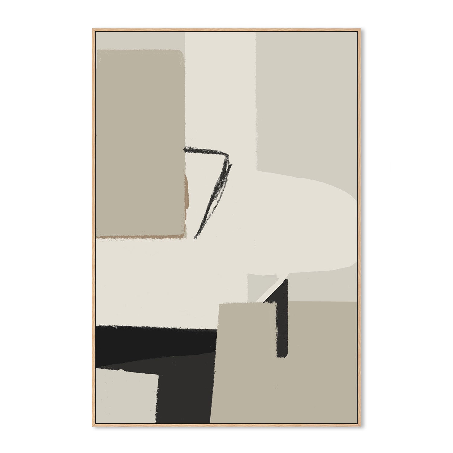 Polite Chessman , Hand-Painted Canvas