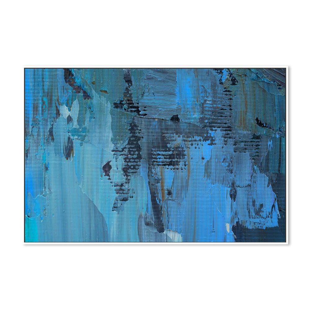 Steel Blue , Hand-painted Canvas