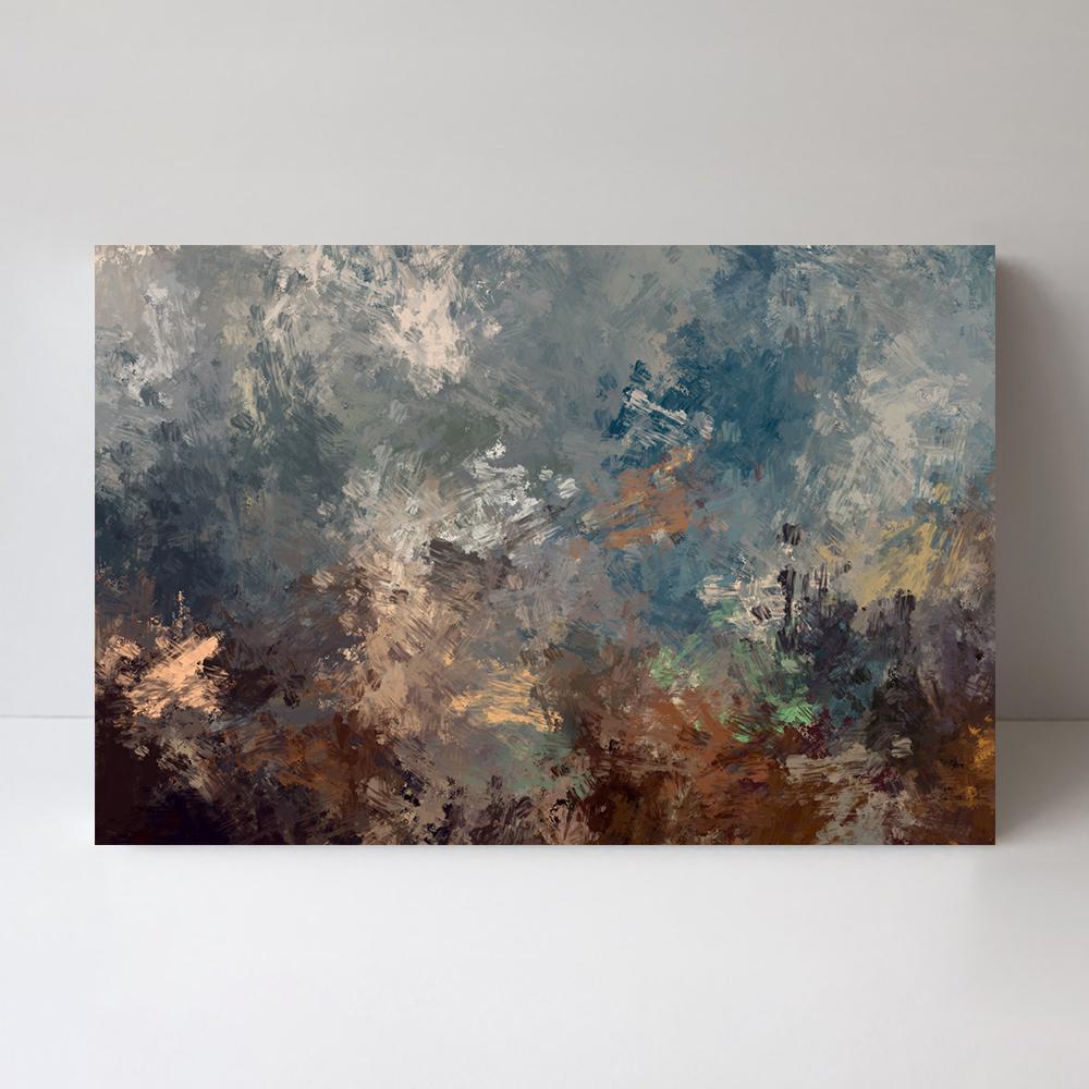 Frosted Views, Hand-painted Canvas-Framed-Canvas-Print-Poster-Gioia Wall Art