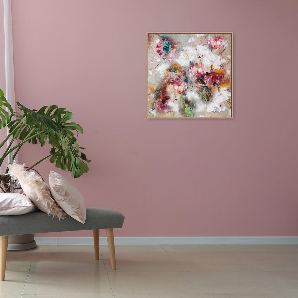 Flower Burst, Hand-painted Canvas-Framed-Canvas-Print-Poster-Gioia Wall Art