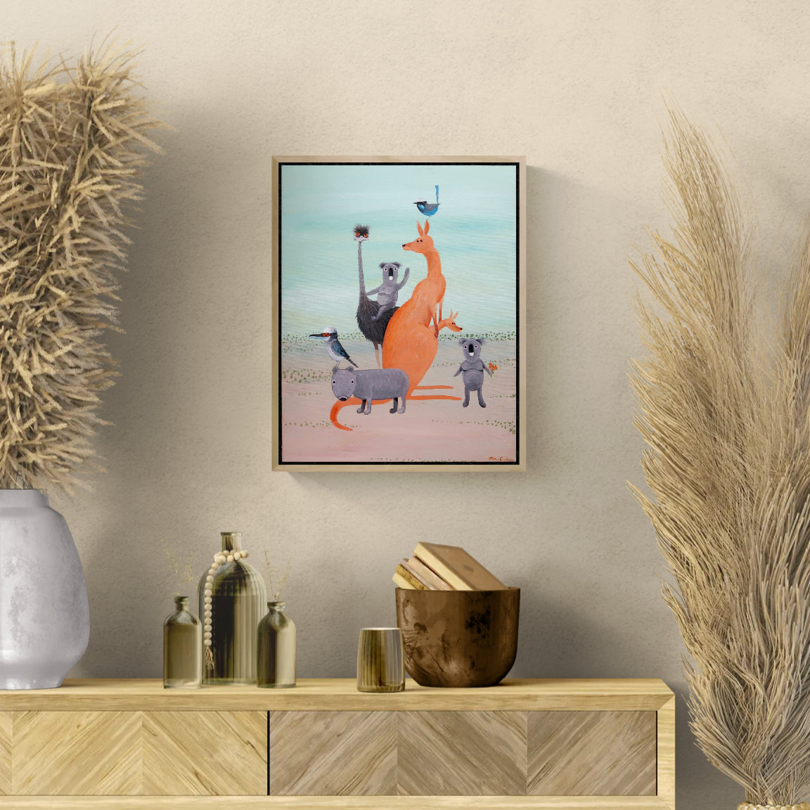 The Australians-by-John Graham Original Art-original art-Gioia
