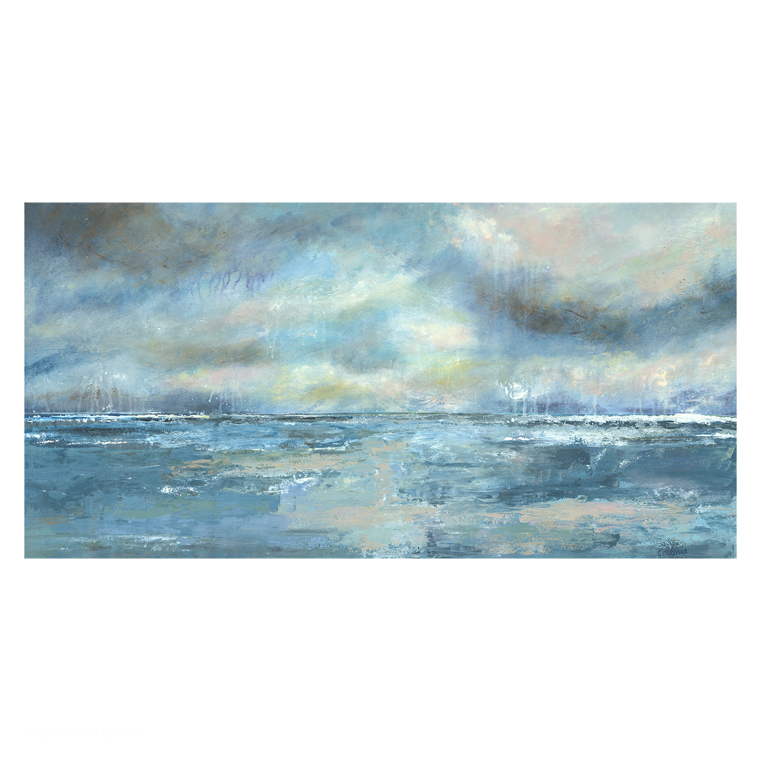 Let The Ocean Wash Over You Acrylic On Canvas By Karen Cavania Original Artwork
