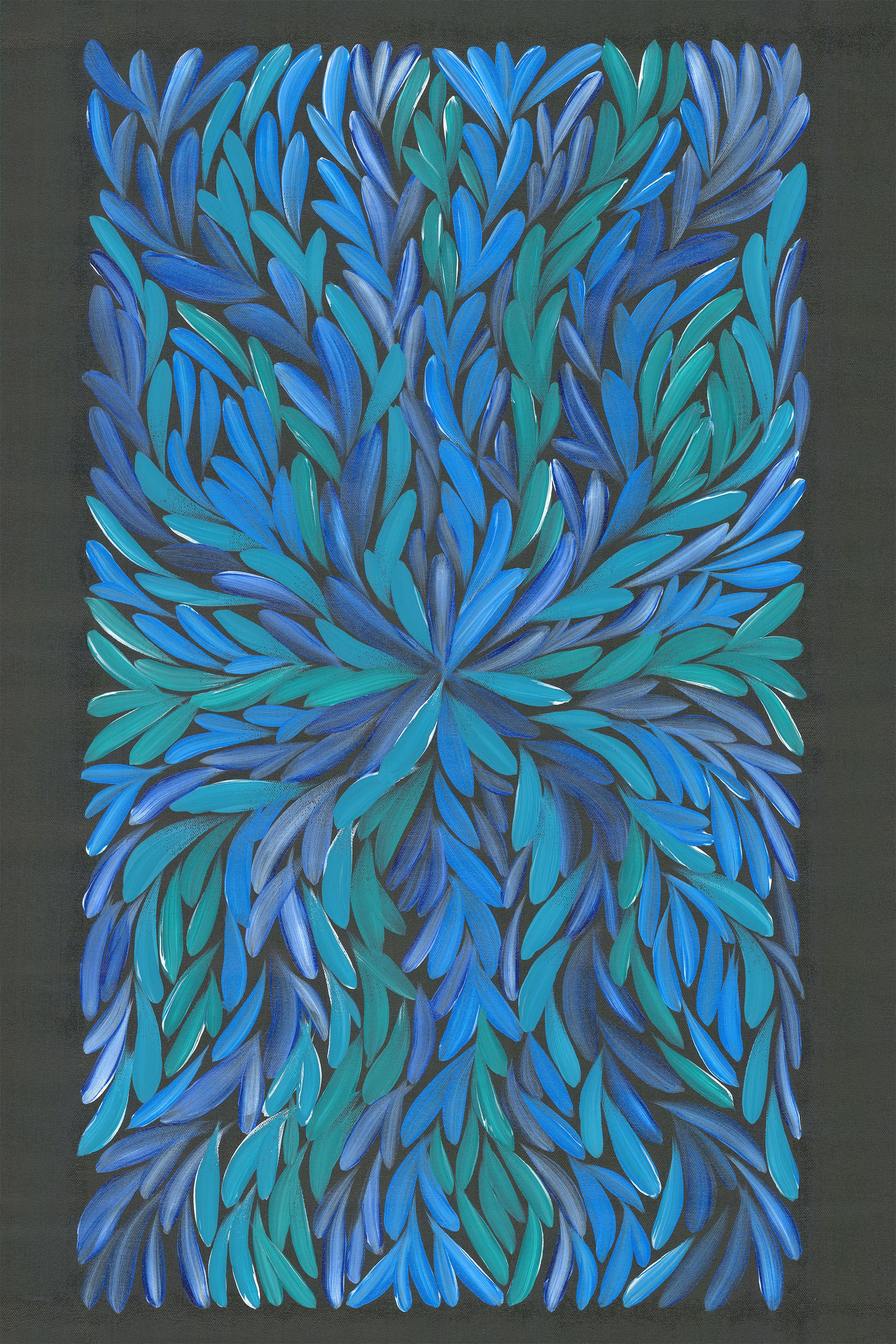 healing leaves-blue