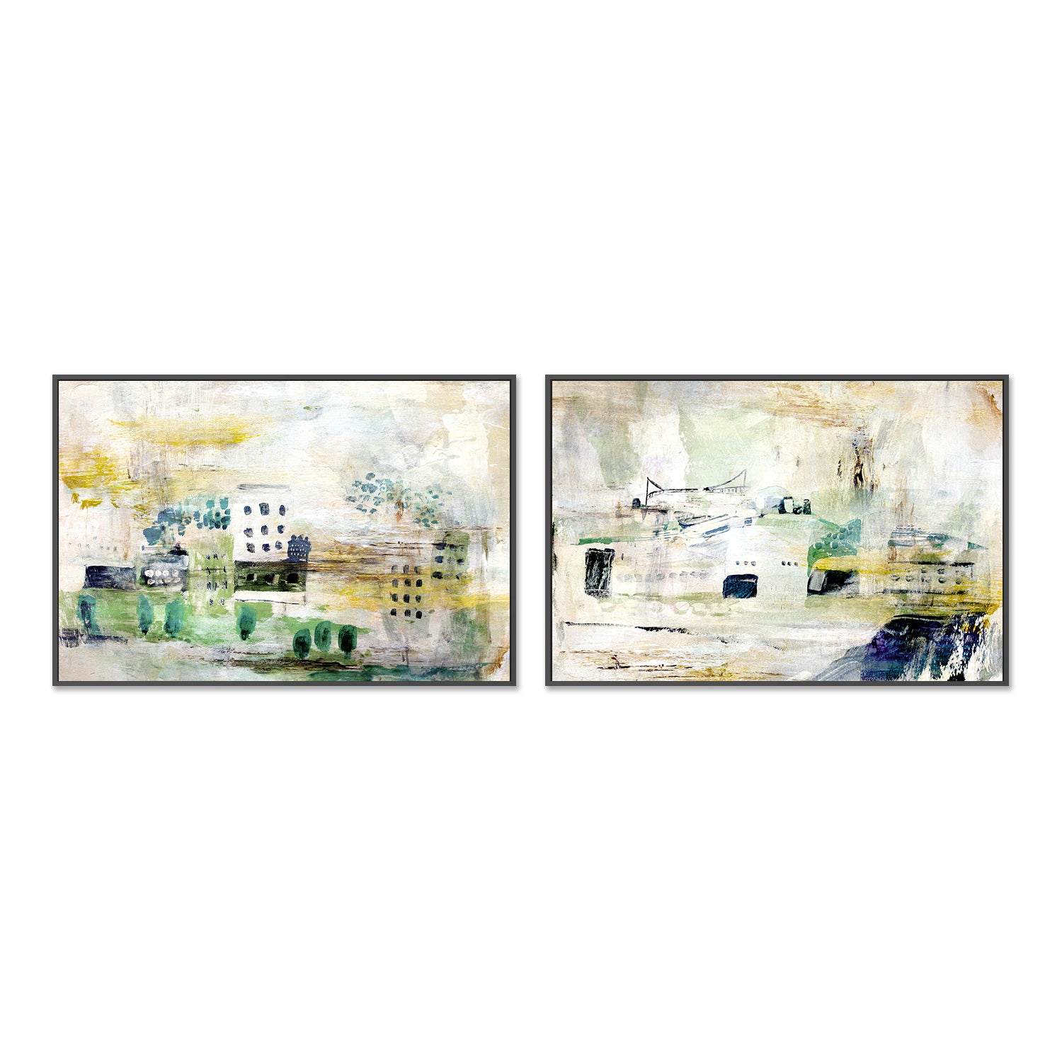 Little City, Style A & B, Set Of 2