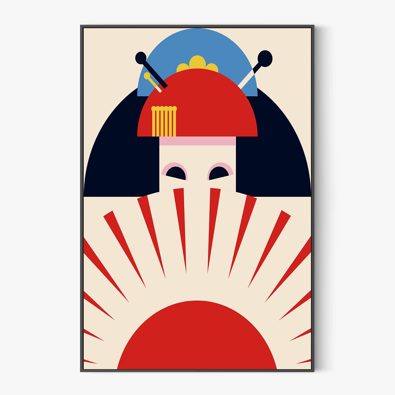 Japanese Geisha Rising Sun