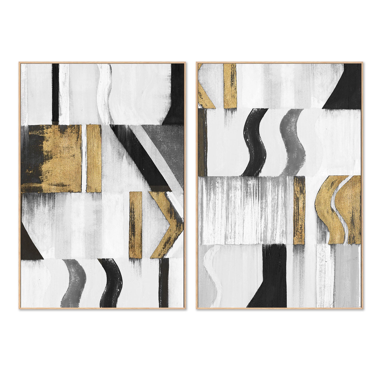 Pause & Play, Style A & B, Set Of 2