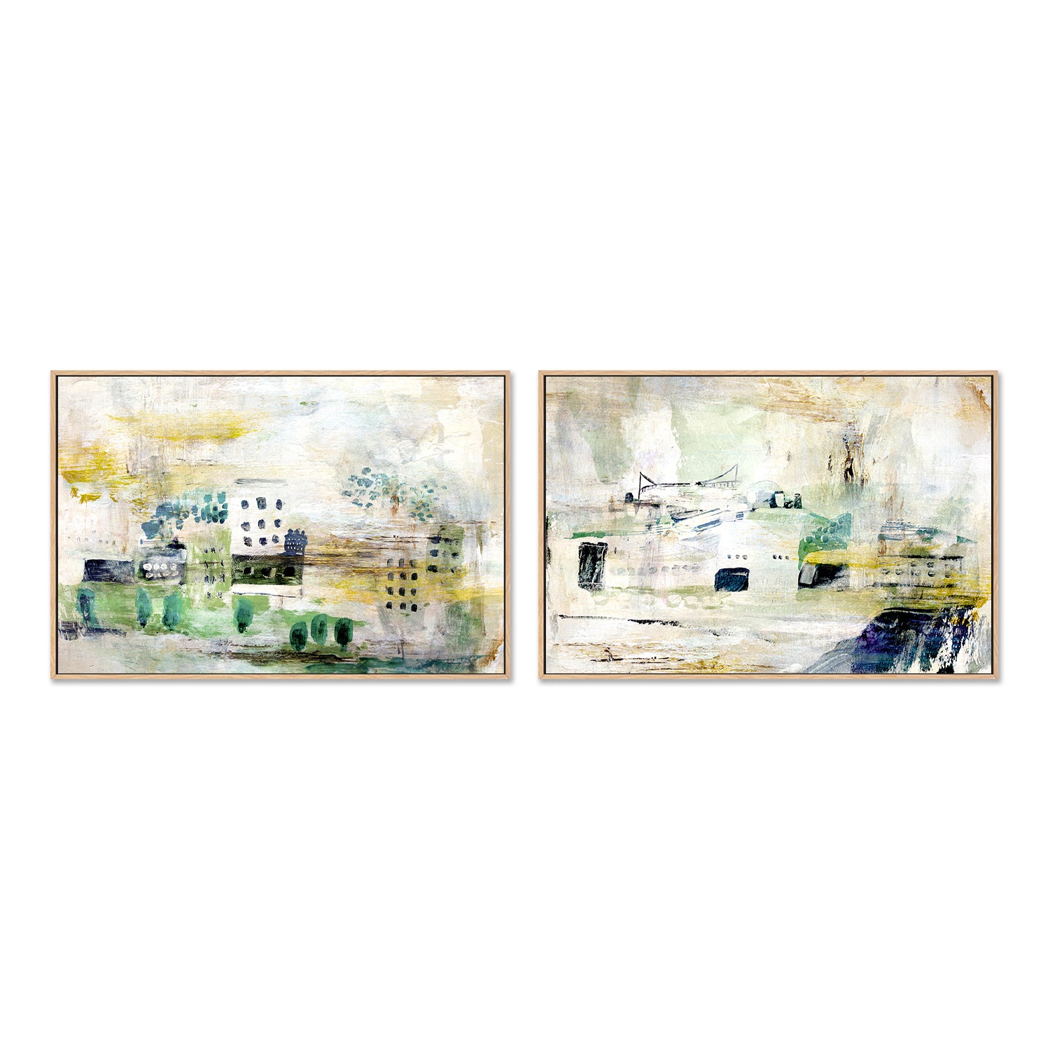 Little City, Style A & B, Set Of 2