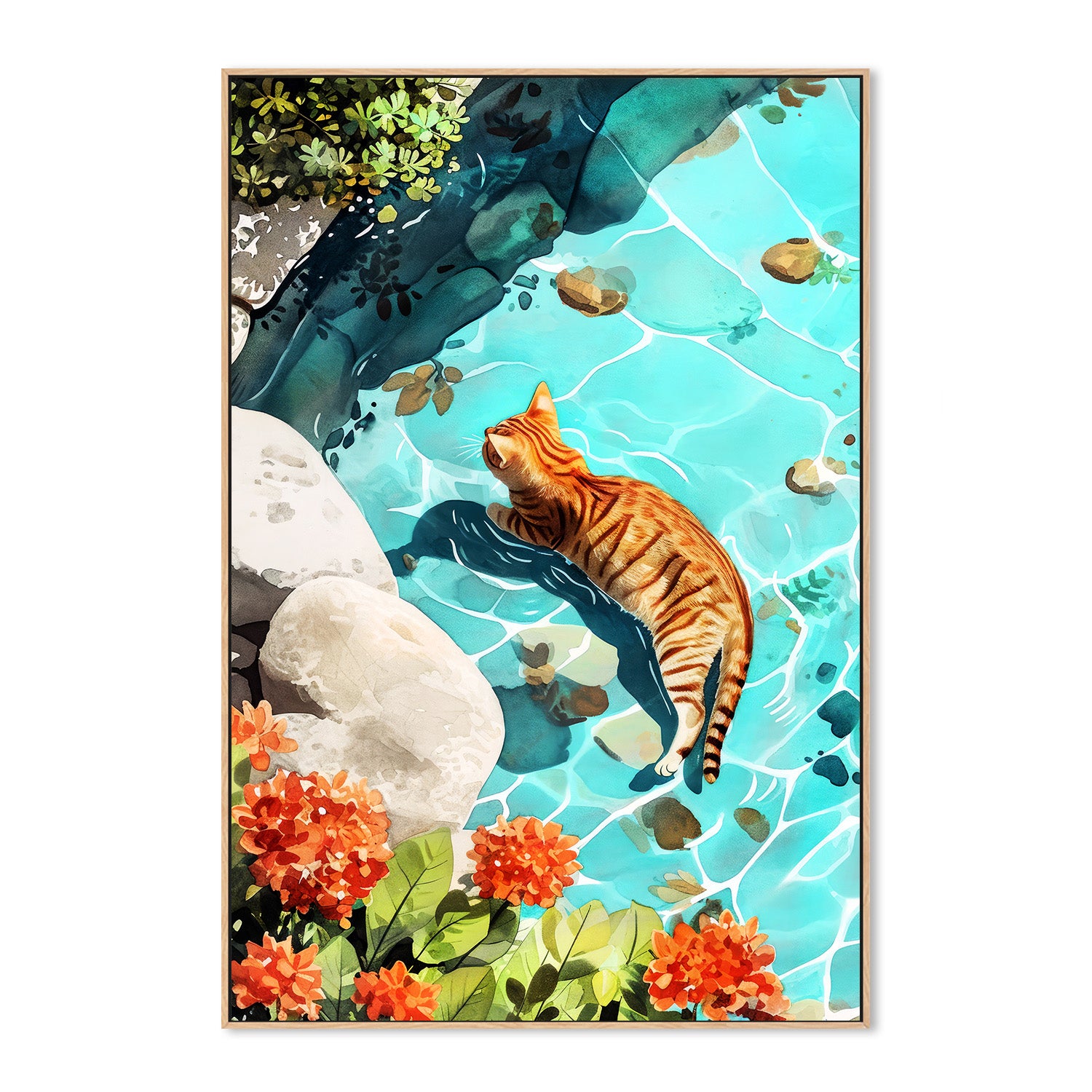 Kitty In Water