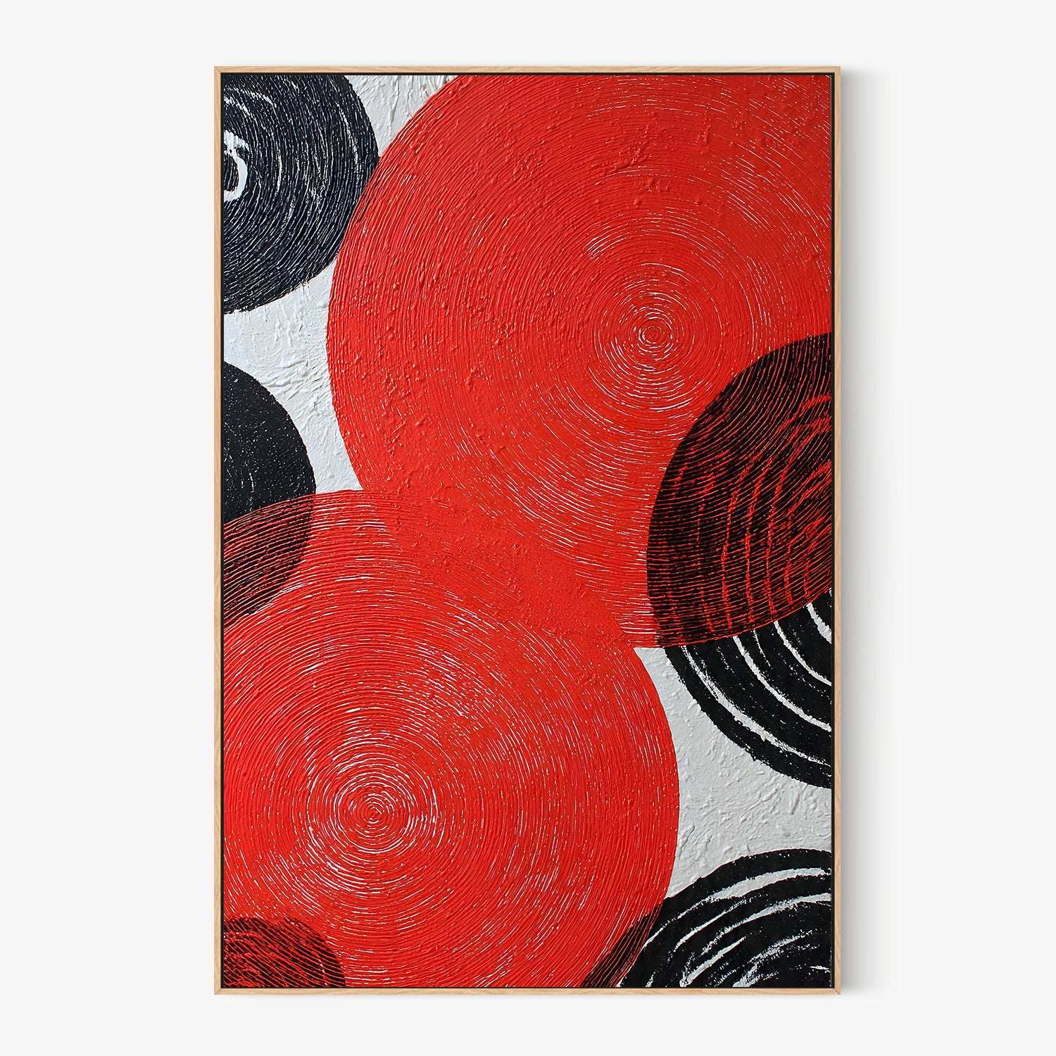 Bold Red Black Circles