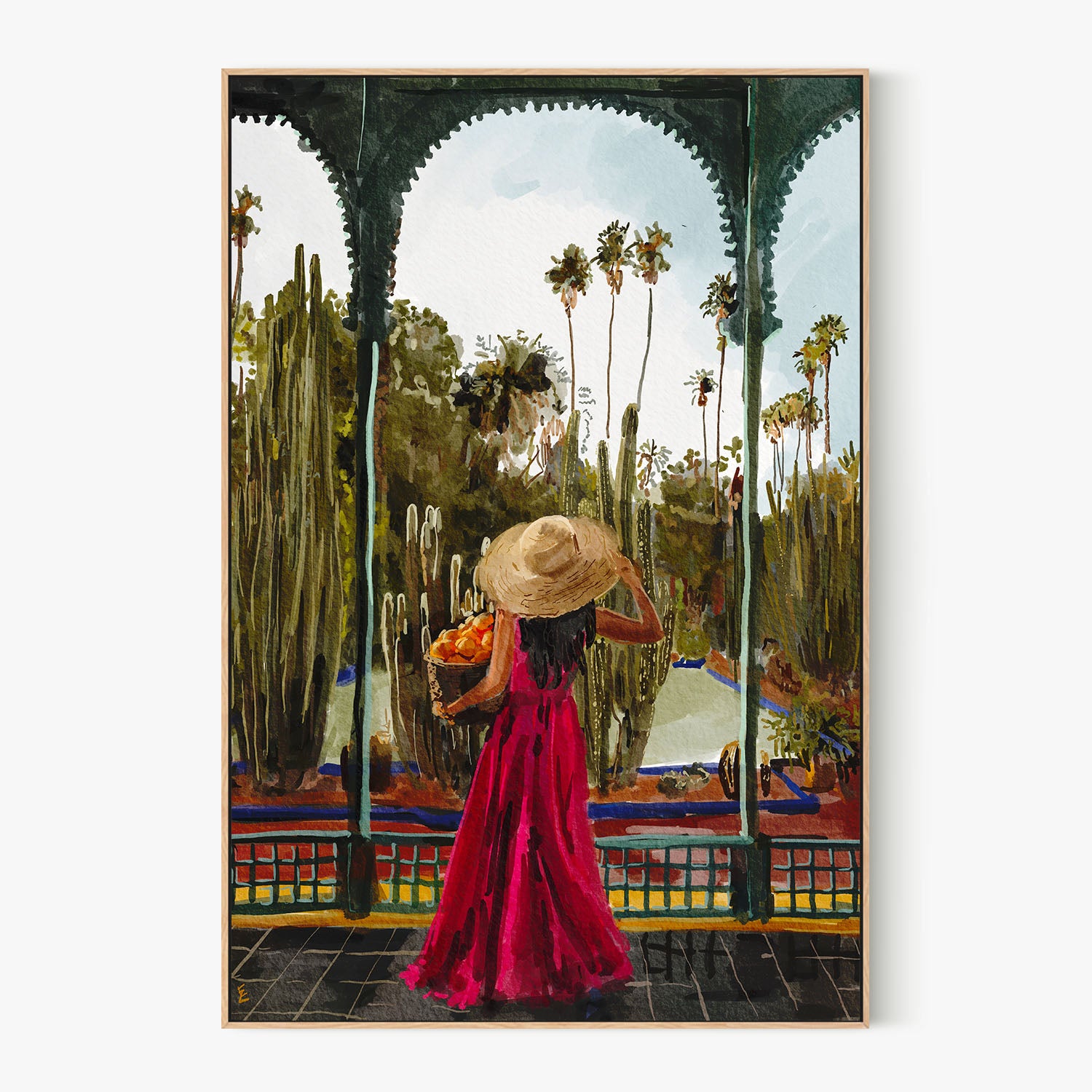 Lady with oranges