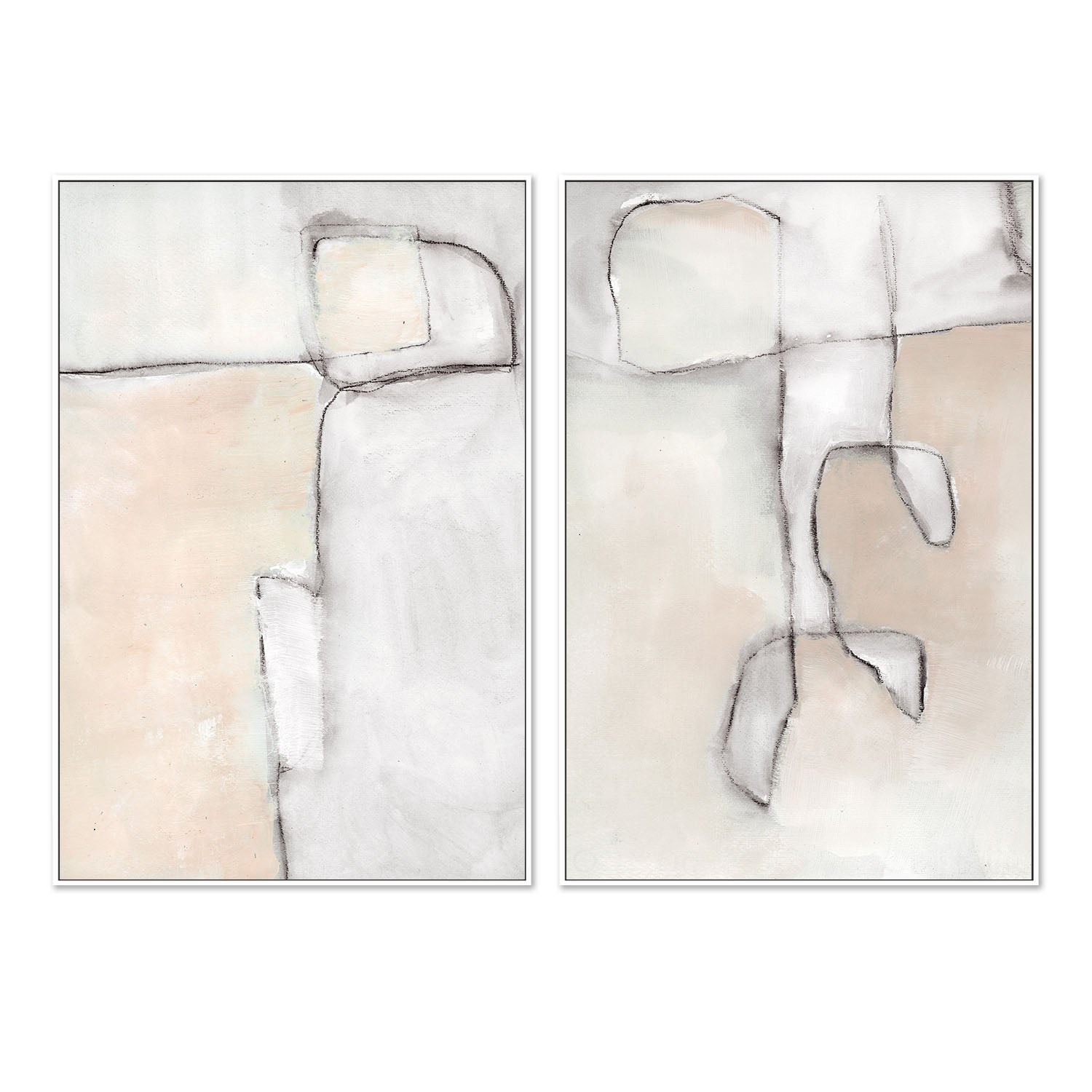 Fractional, Style A & B, Set Of 2