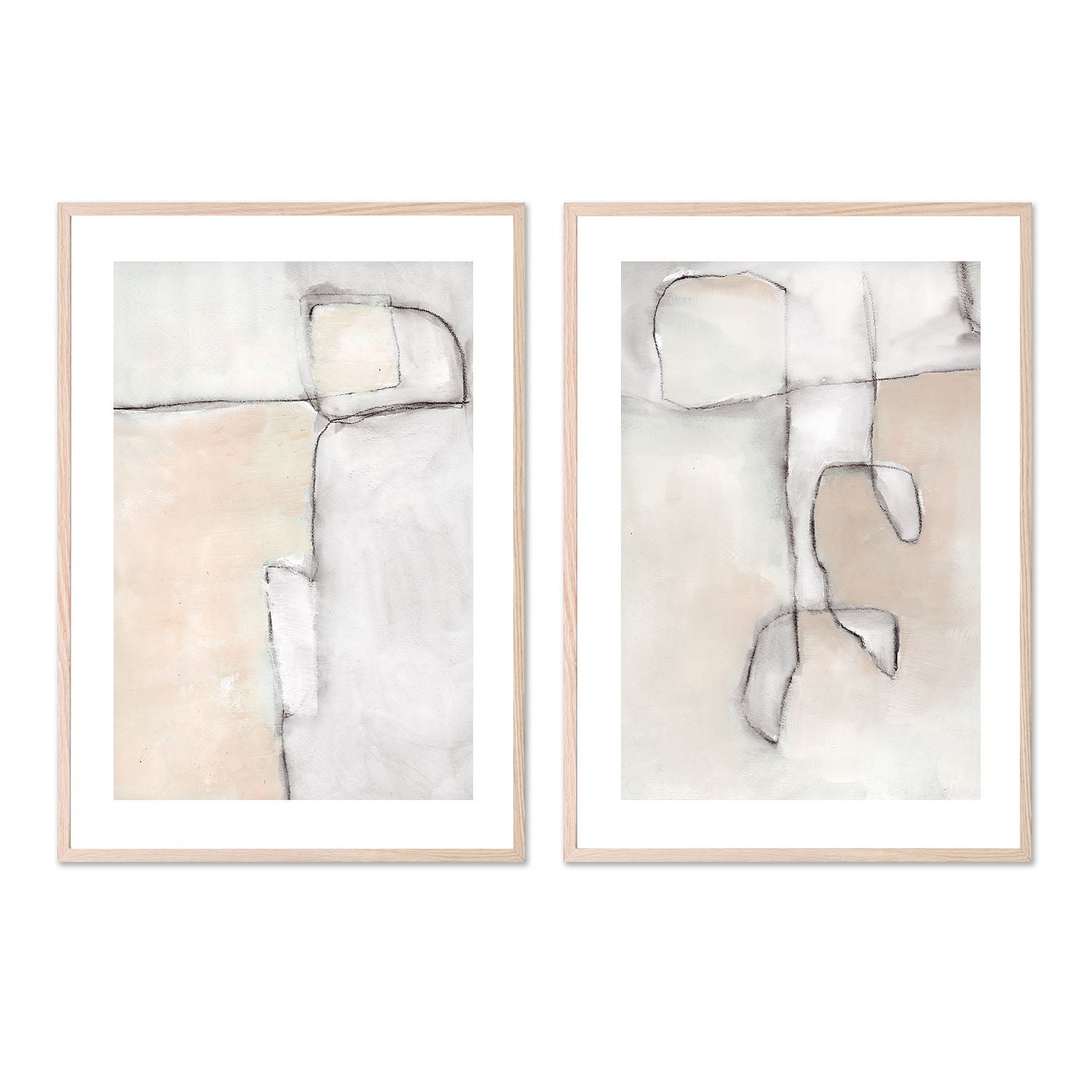 Fractional, Style A & B, Set Of 2