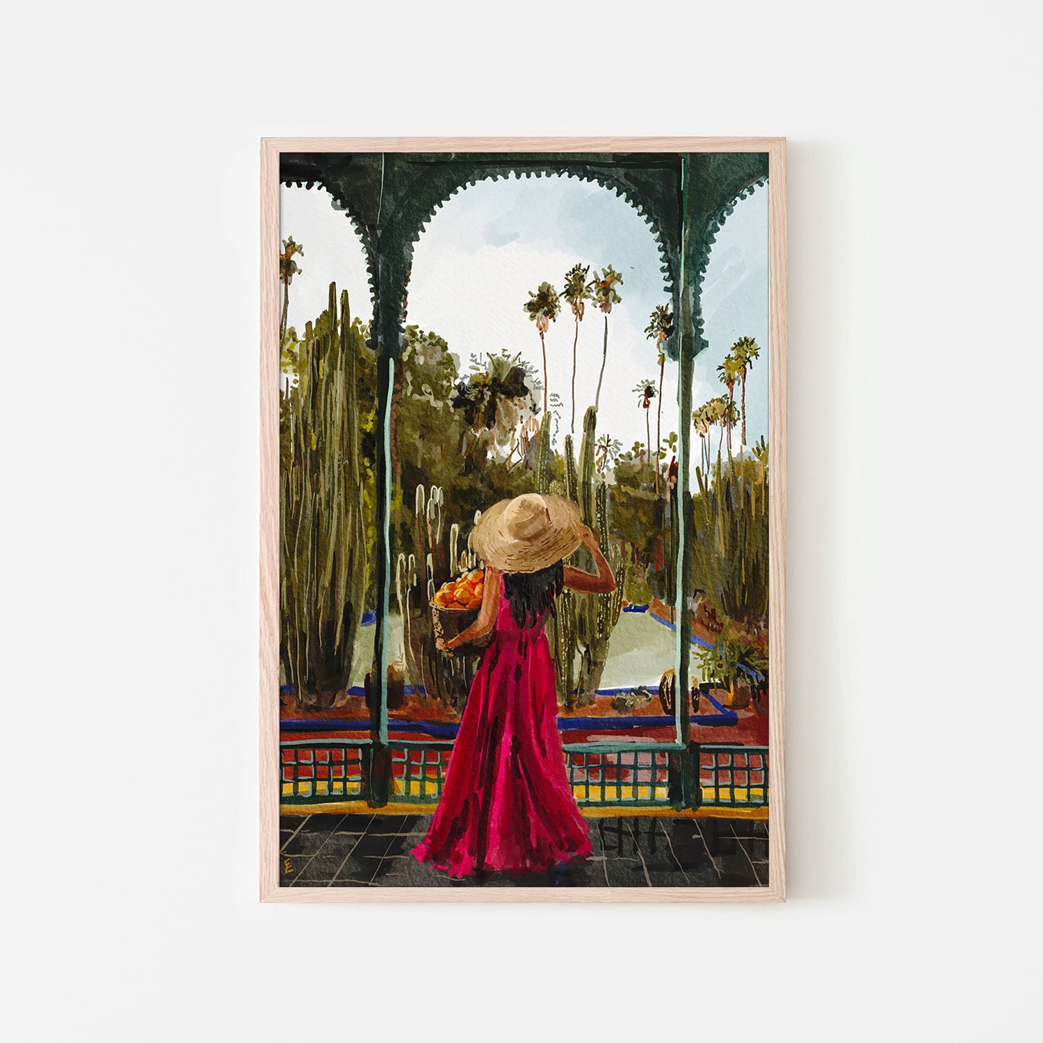 Lady with oranges