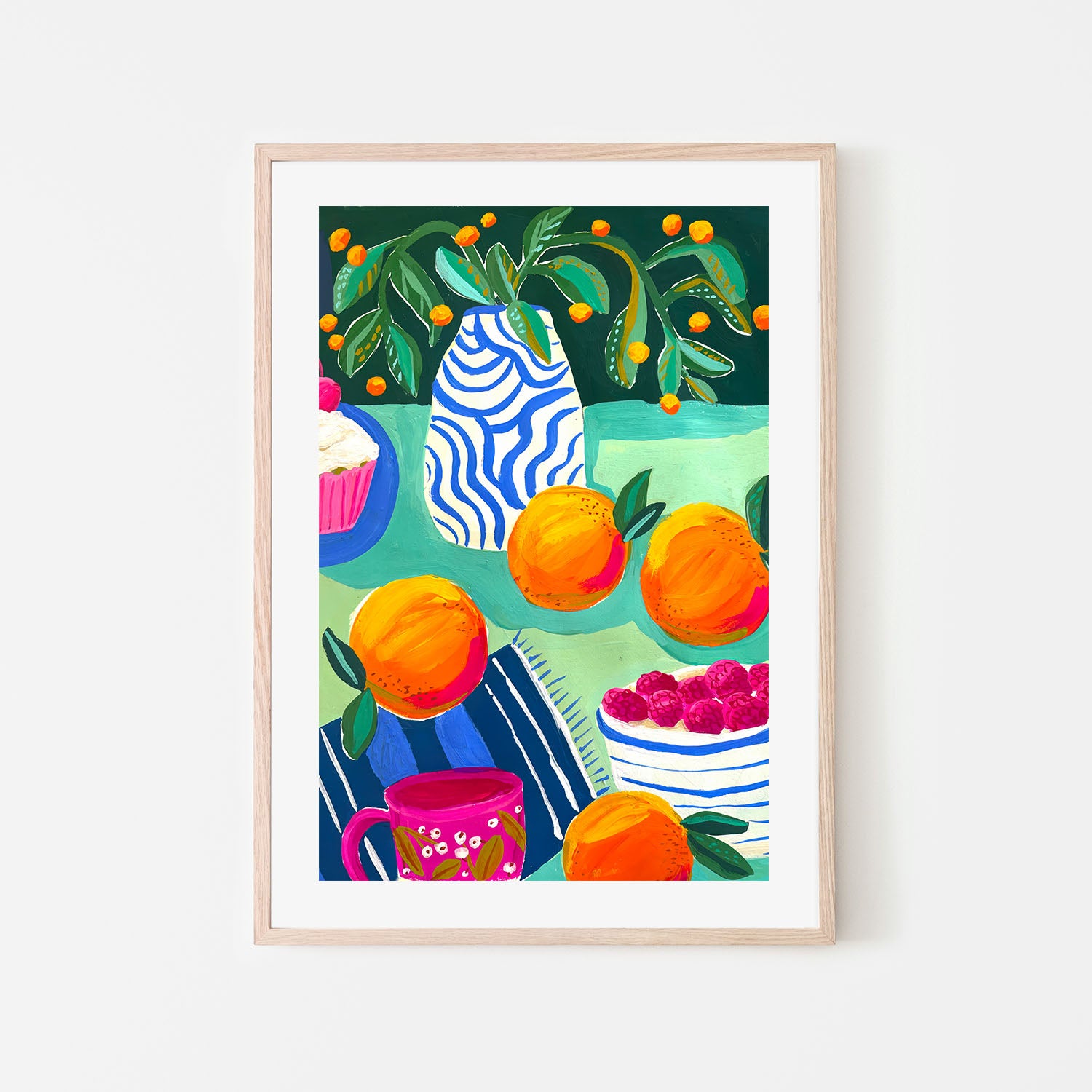 Oranges, Berries And Cupcakes