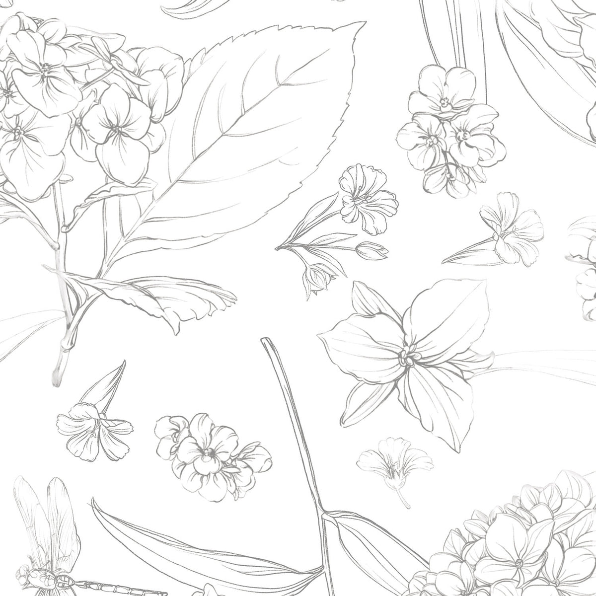Blue Botanica Pattern IIIA