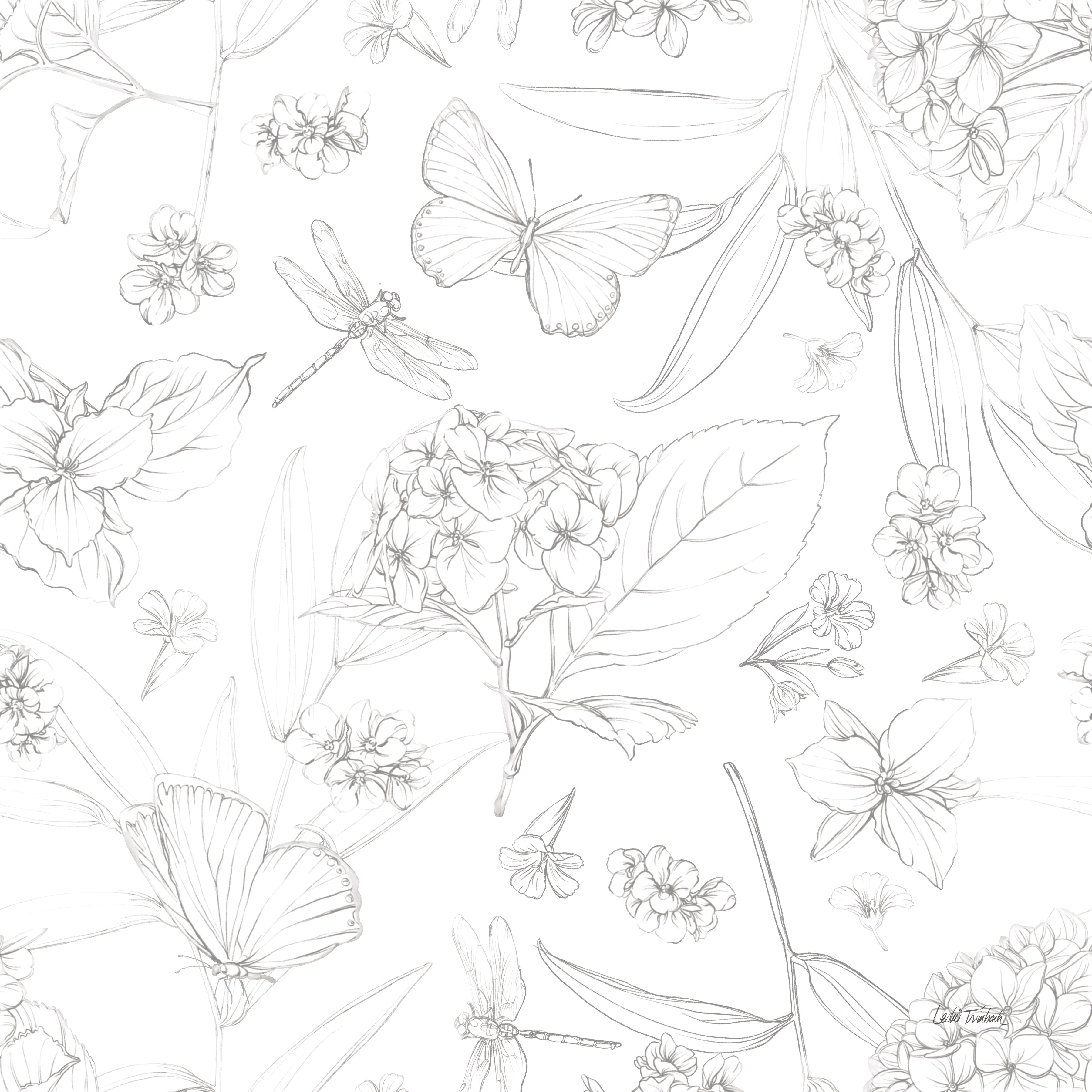 Blue Botanica Pattern IIIA