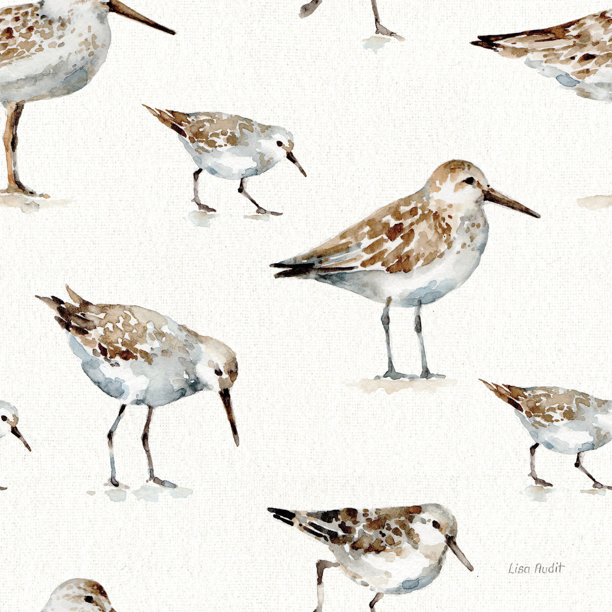 Pebbles and Sandpipers Pattern I