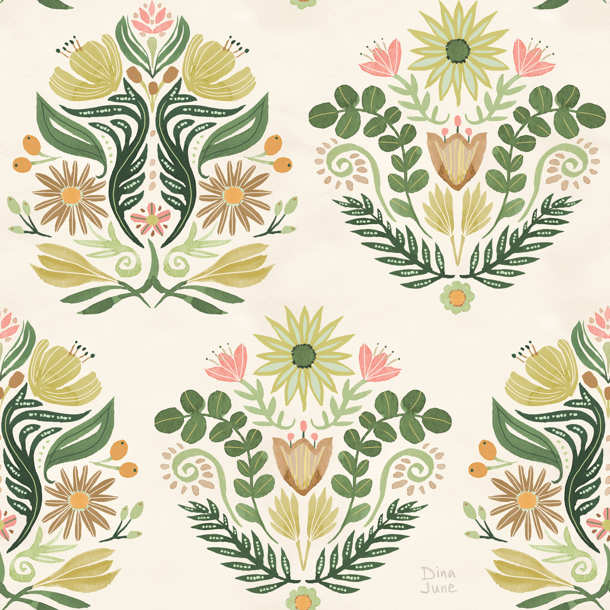 Fresh Fronds Pattern IIA