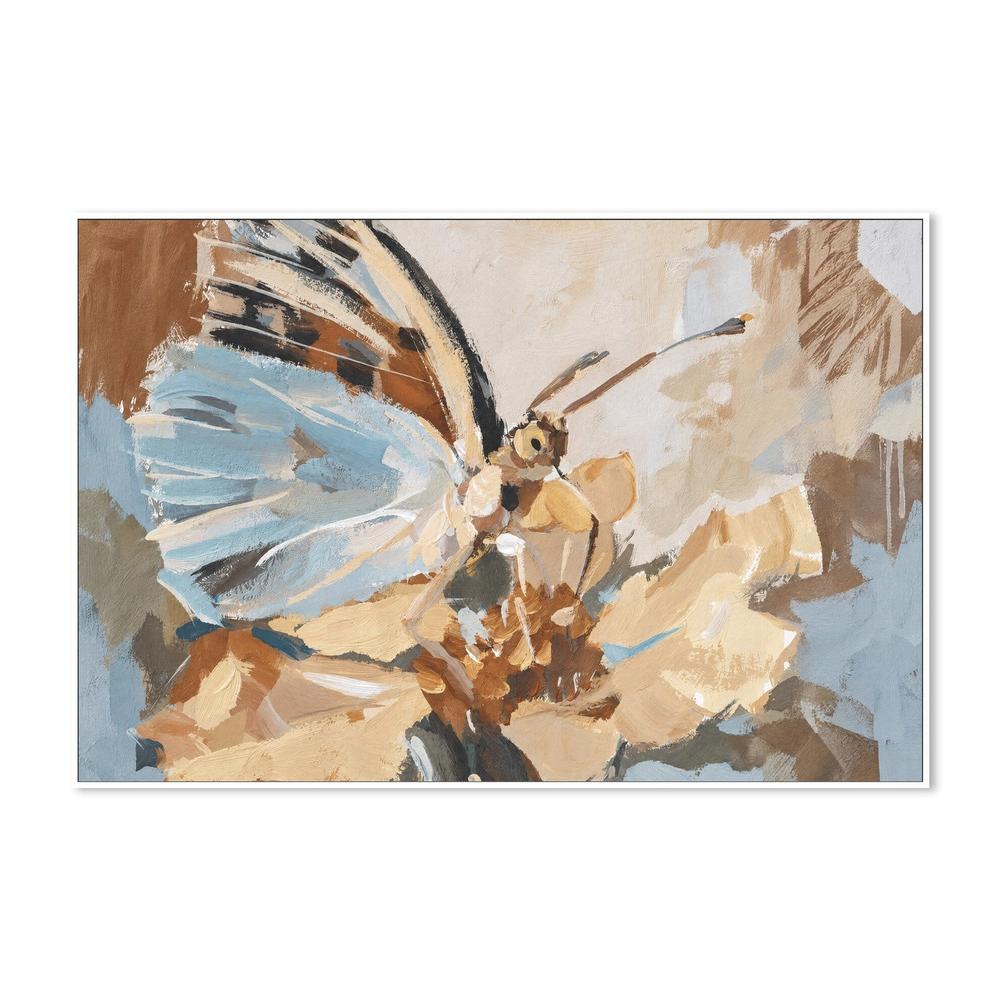 Blue Wing Reverie, hand-painted canvas