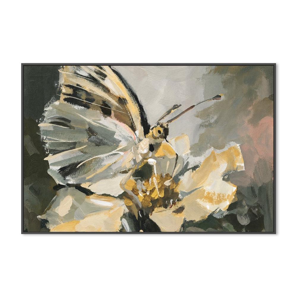 Butterfly in the Sage Garden, hand-painted canvas