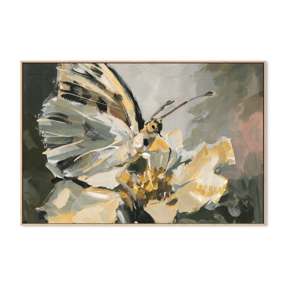 Butterfly in the Sage Garden, hand-painted canvas