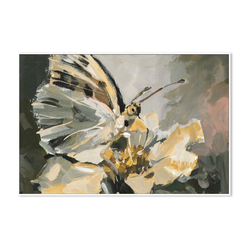 Butterfly in the Sage Garden, hand-painted canvas