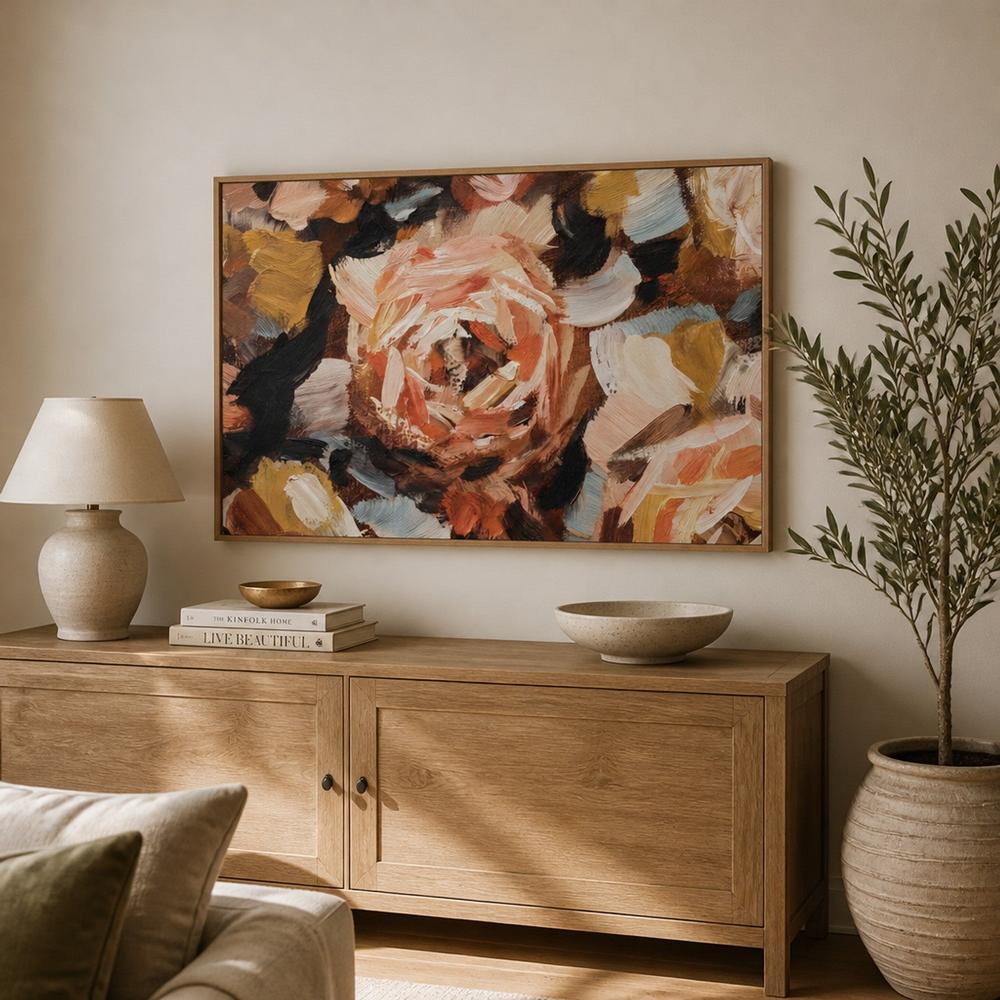 Amber Rose, hand-painted canvas