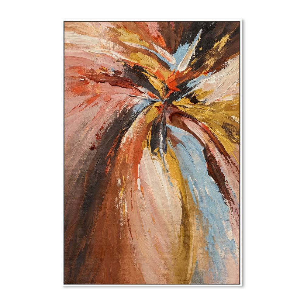 Blush Radiance, hand-painted canvas