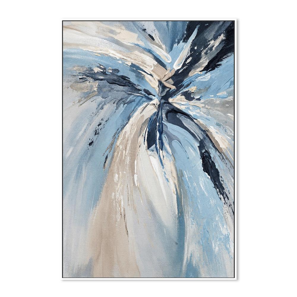 Blue Radiance, hand-painted canvas