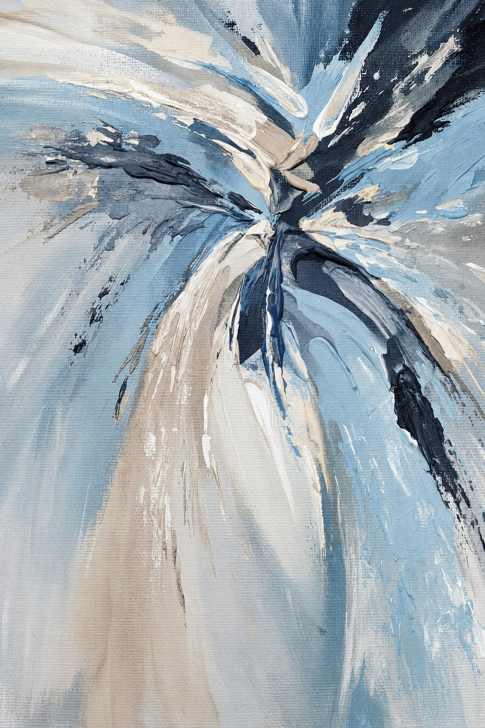 Blue Radiance, hand-painted canvas