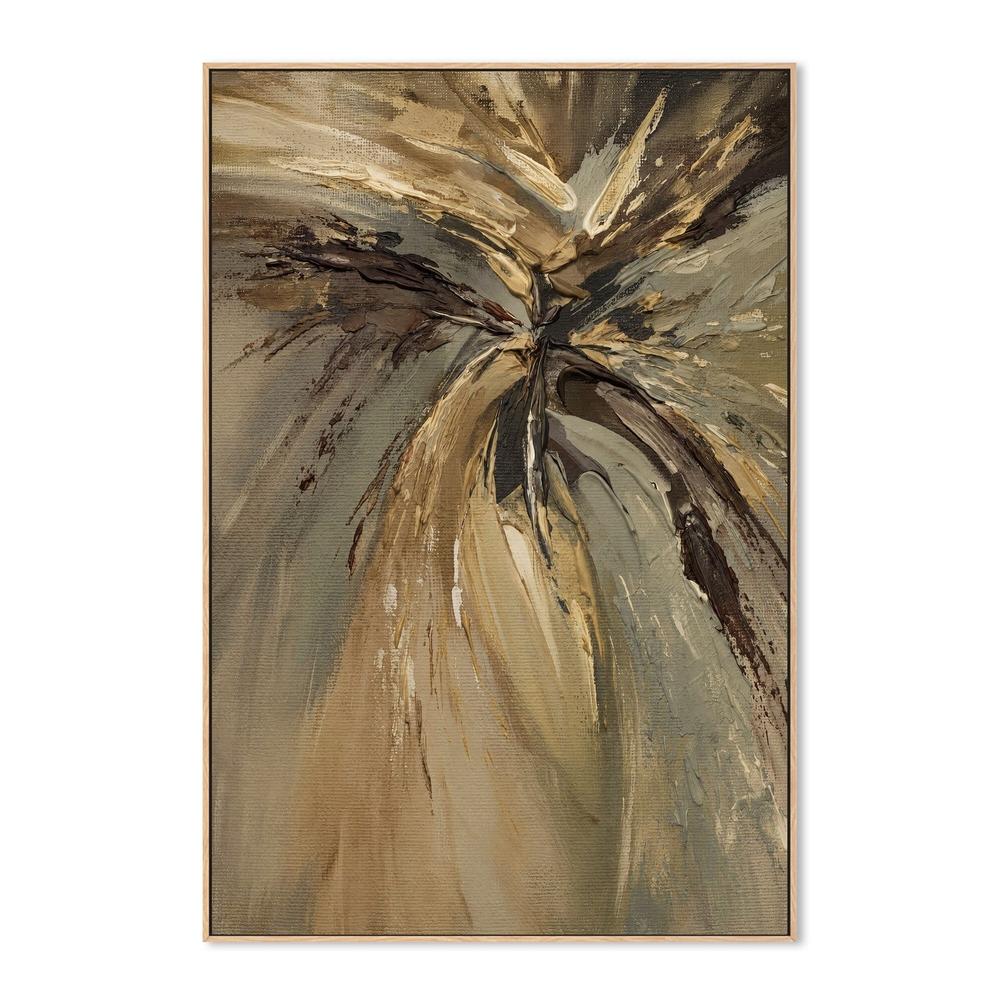 Olive Radiance, hand-painted canvas