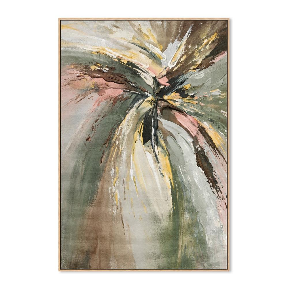 Sage Radiance, hand-painted canvas