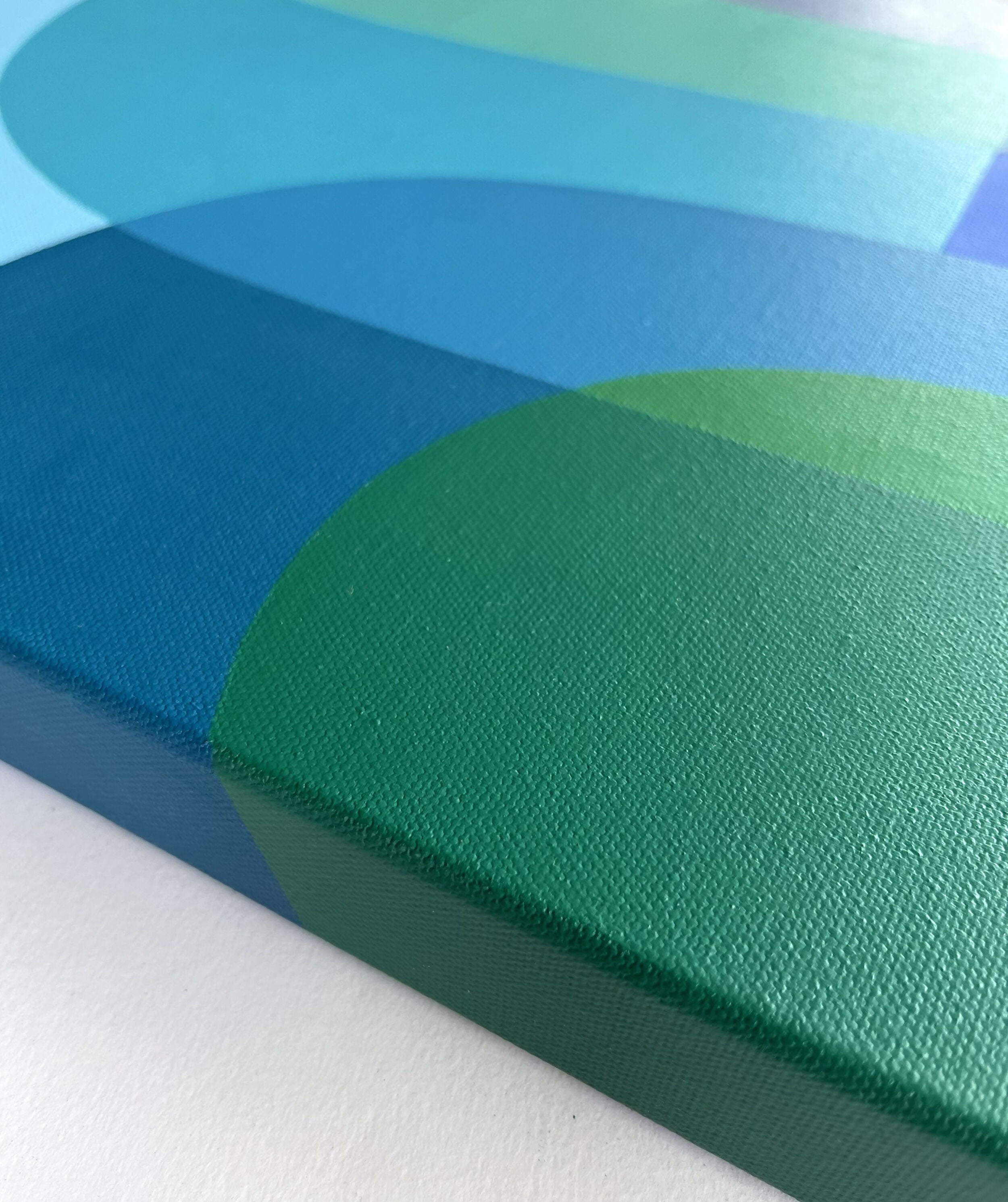 Still Water, Original Hand-Painted Canvas by Charlotte De Pace