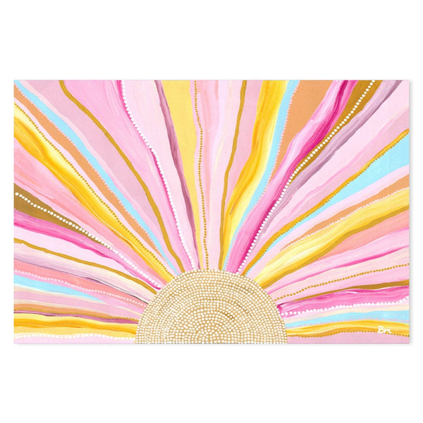 Rising Sun, Original Hand-Painted Canvas By Bri Chelman