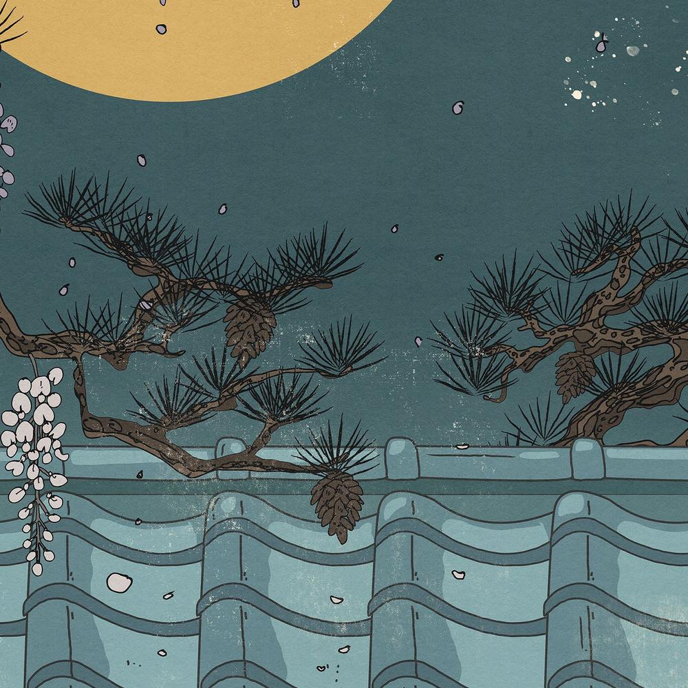 Japanese Wisteria Moon