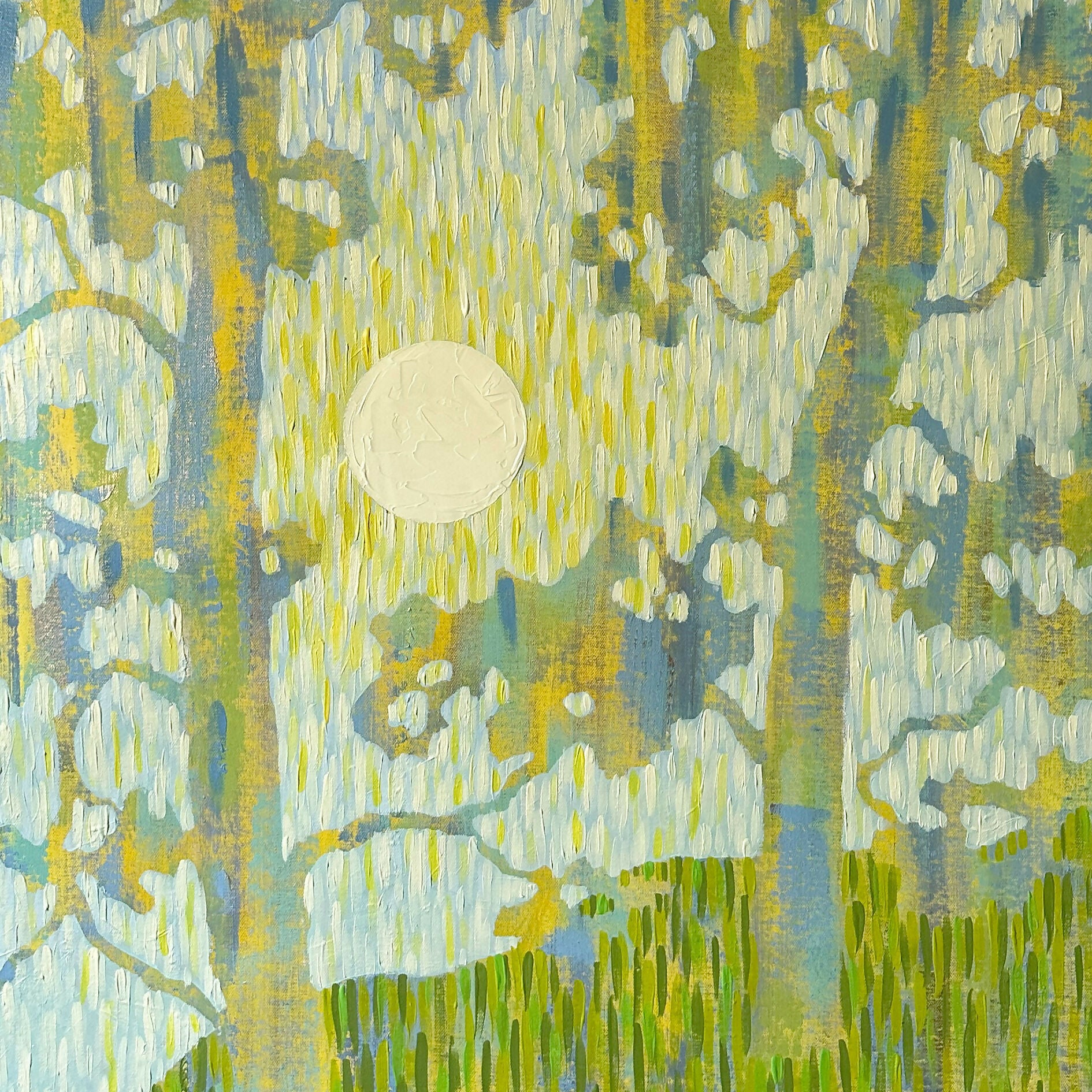 Morning Light Through Pines - Original Painting