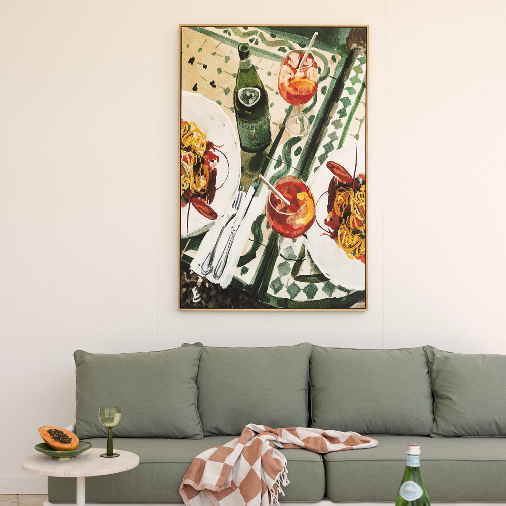 Frutti Di Mare & Aperol Spritz , By Ekaterina Zagorska,Wall Art Canvas
