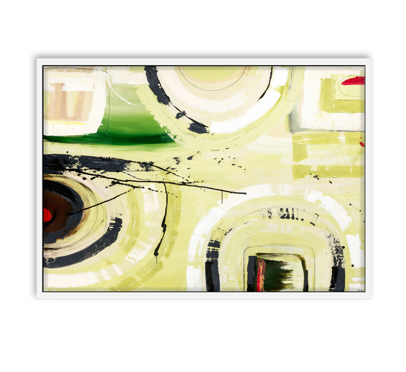 Inspiratio Framed Canvas rectangle Tasmanian white