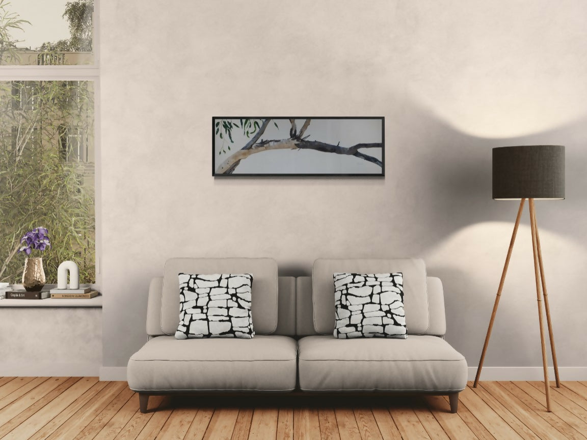 Warm Tones and Green Leaves