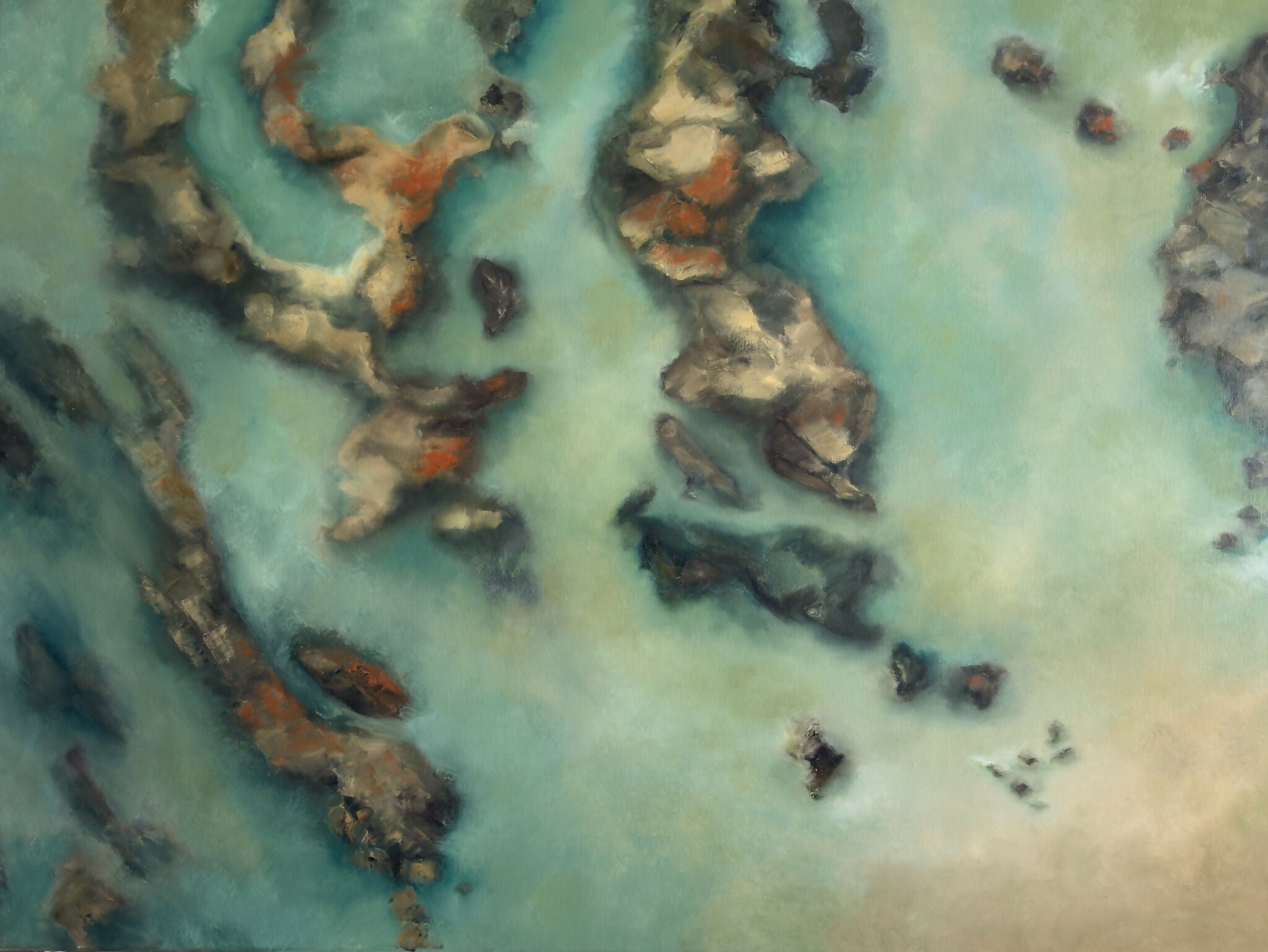 In the shallows