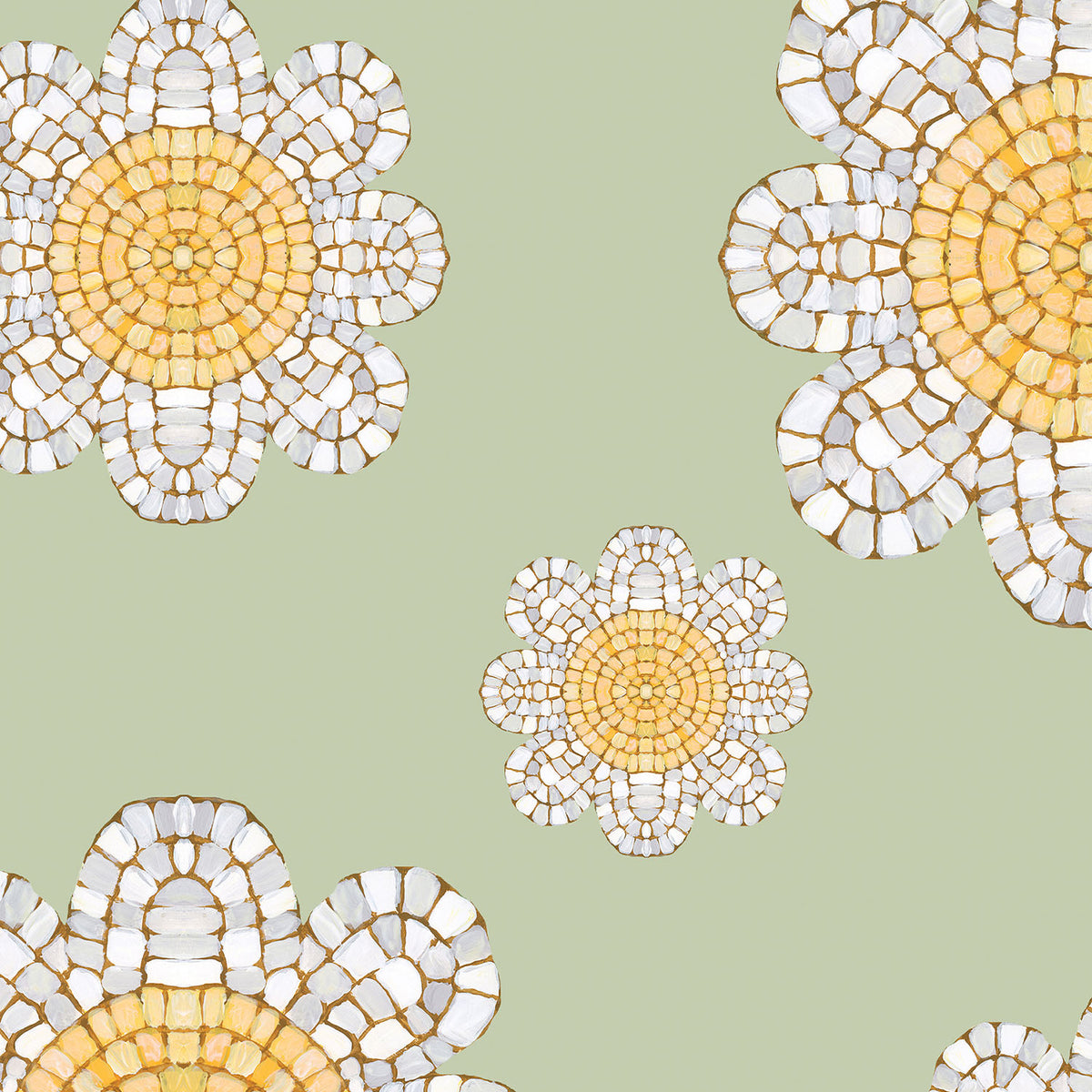 Botanical Mosaic Pattern IXB