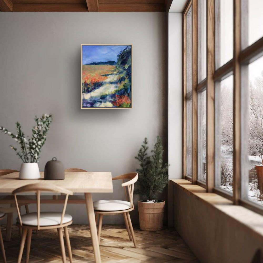 A Field Of Flowers-by-Claire Skeet-original art-Gioia