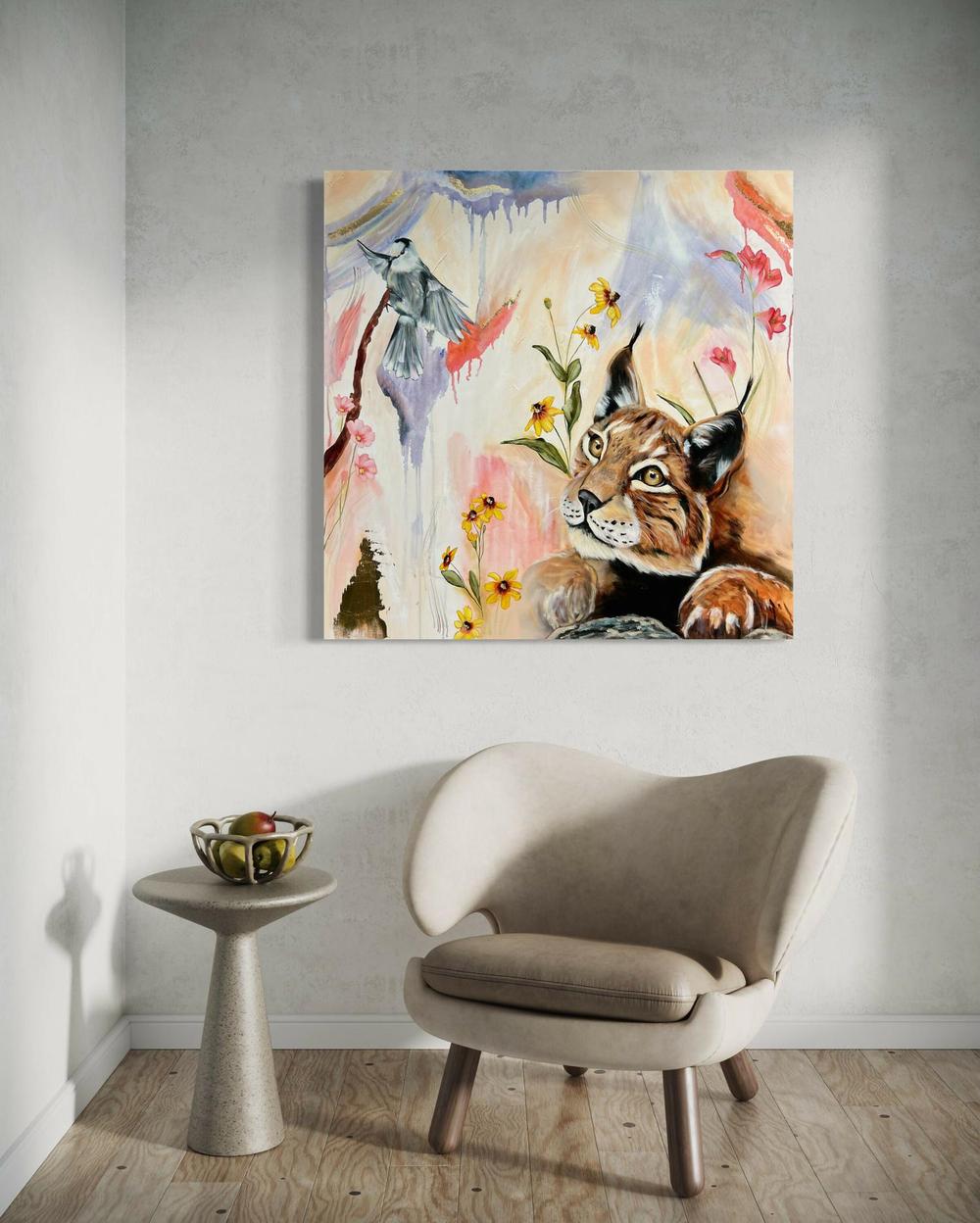 A Moments Fascination, Original Hand-Painted Canvas By Emily Birdsey-by-Emily Birdsey-original art-Gioia