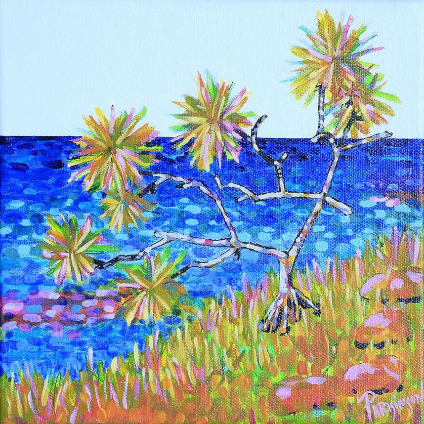 A Pandanus Tree with a View-by-Judi Parkinson Original Art-original art-Gioia