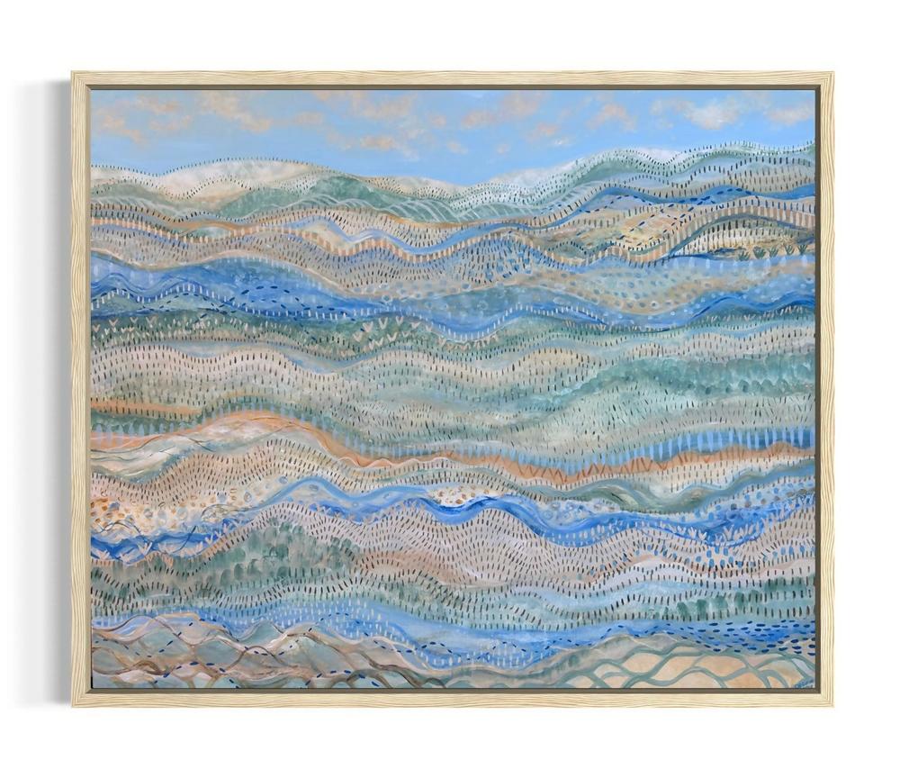 A Valley in Blue-by-Debra Duffy-original art-Gioia