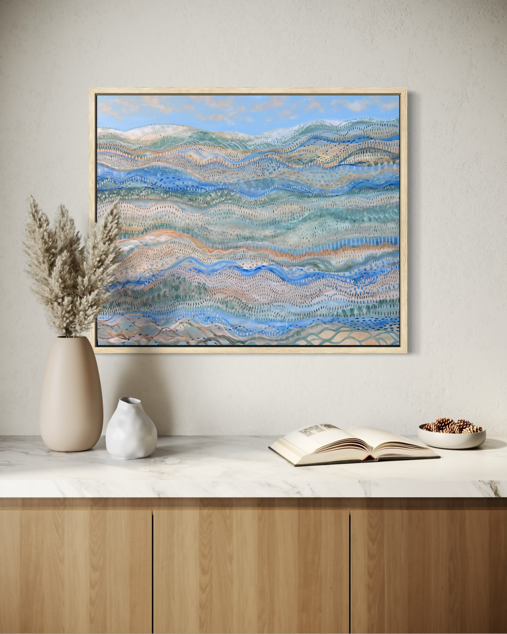 A Valley in Blue-by-Debra Duffy-original art-Gioia