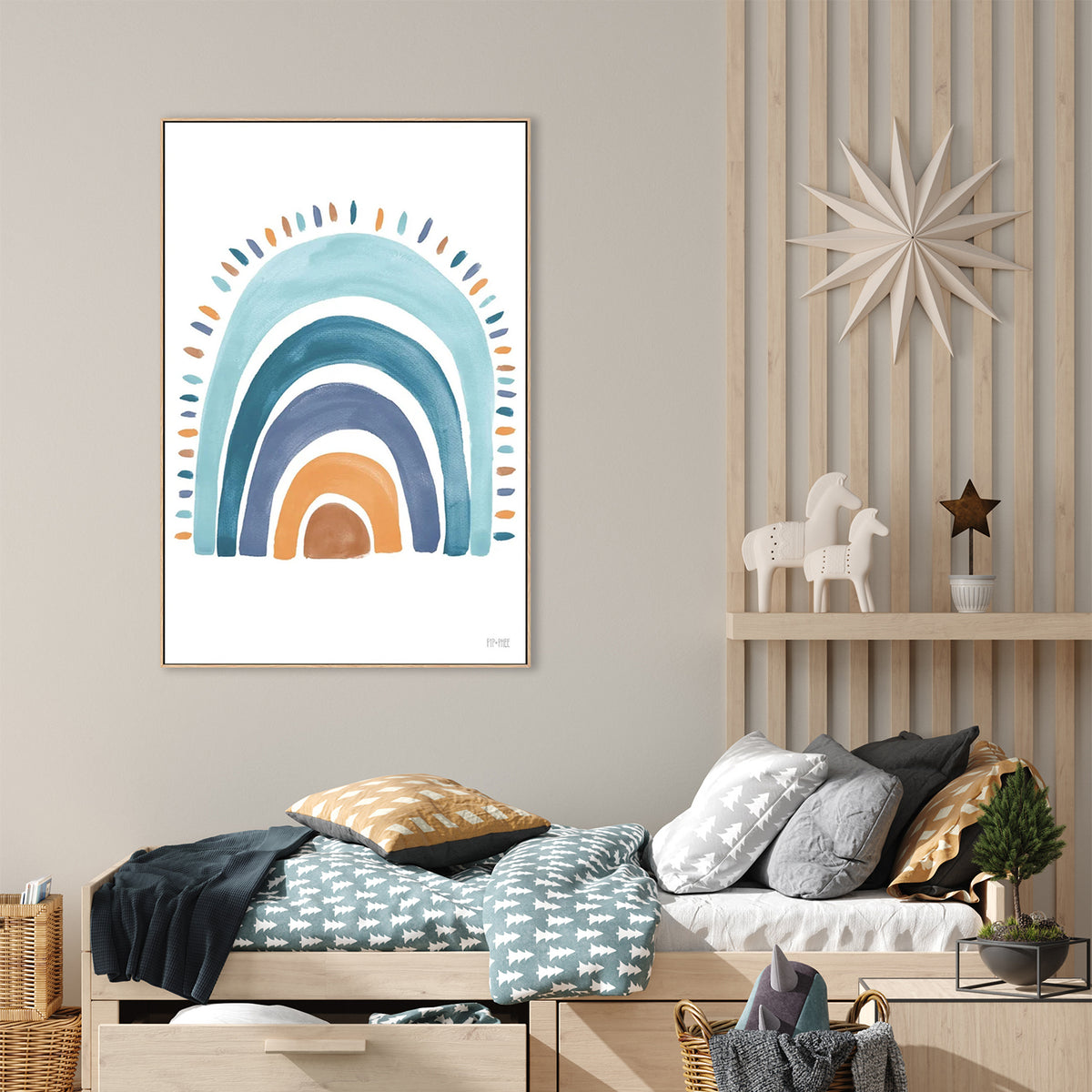 Surf Rainbow Print