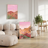 Pink Sunset, Style A & B, Set Of 2 , By Alice Kwan