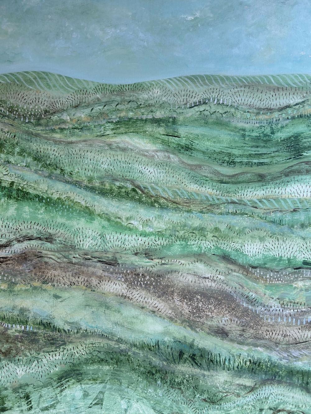 All That Green-by-Debra Duffy-original art-Gioia